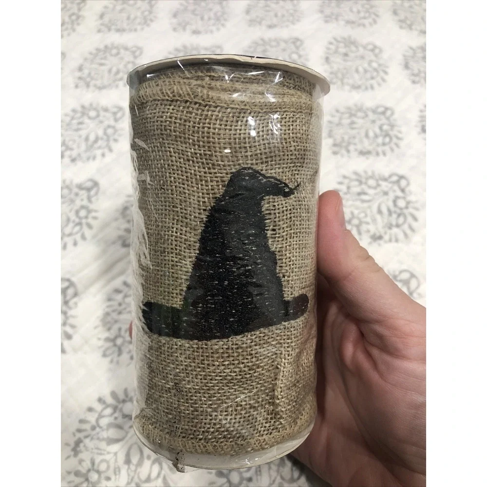 Embroidered Burlap Which Hat 4 Yards Halloween Robert Stanley Craft Collections